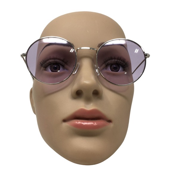 John Lennon Classic Circle Round Style Sunglasses, Unisex Purple - Picture 1 of 5